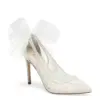 Bella Belle Edna Ivory Floral Beaded Lace Wedding Heel with Tulle Bow Diagonal View 1200x1200 2048x 92b059e3 046b 49e7 bbad be08e6d79a94